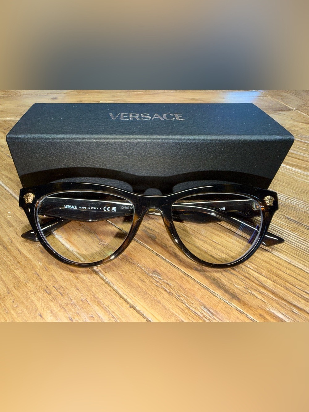 Versace VE3364U Tortoise Shell Cat Eye Frames – Medusa Logo – With Case - Picture 13 of 14